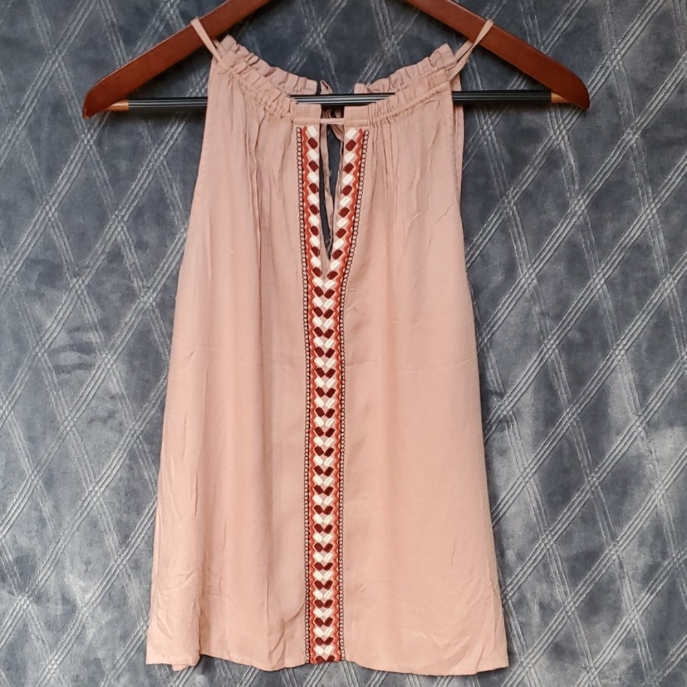 Lucky Brand Embroidered Tank